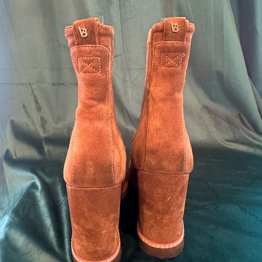 Veronica Beard Carmel suede wedge boots size 10 - Picture 4 of 15